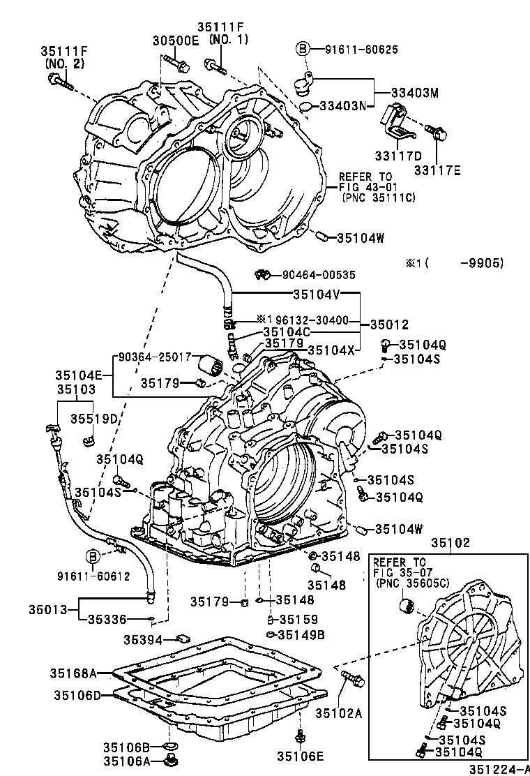  RX300 |  TRANSMISSION CASE OIL PAN ATM