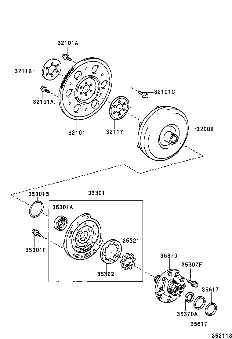  CELICA |  TORQUE CONVERTER FRONT OIL PUMP CHAIN ATM