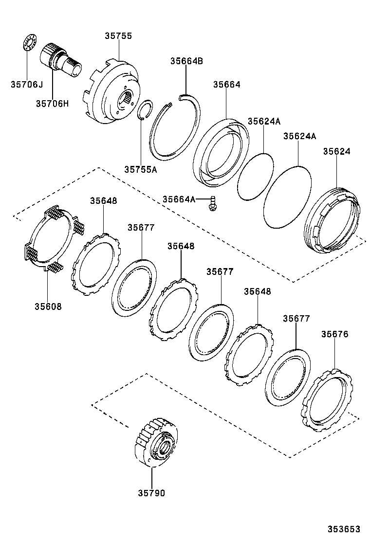  CAMRY |  CENTER SUPPORT PLANETARY SUN GEAR ATM