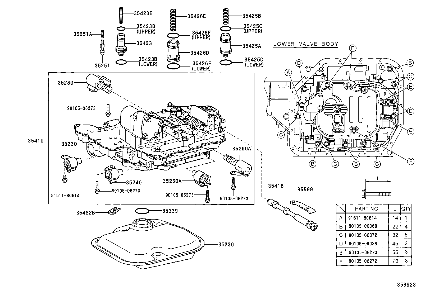  CELICA |  VALVE BODY OIL STRAINER ATM