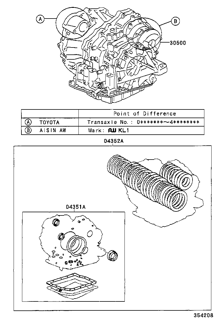  CAMRY JPP |  TRANSAXLE OR TRANSMISSION ASSY GASKET KIT ATM