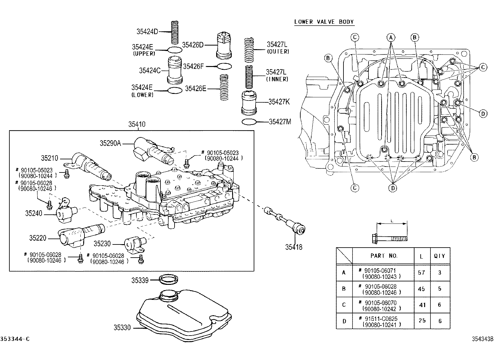  SOLARA |  VALVE BODY OIL STRAINER ATM