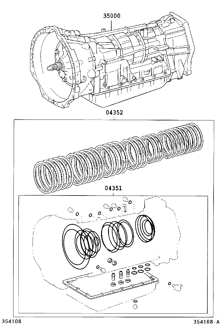  SEQUOIA |  TRANSAXLE OR TRANSMISSION ASSY GASKET KIT ATM