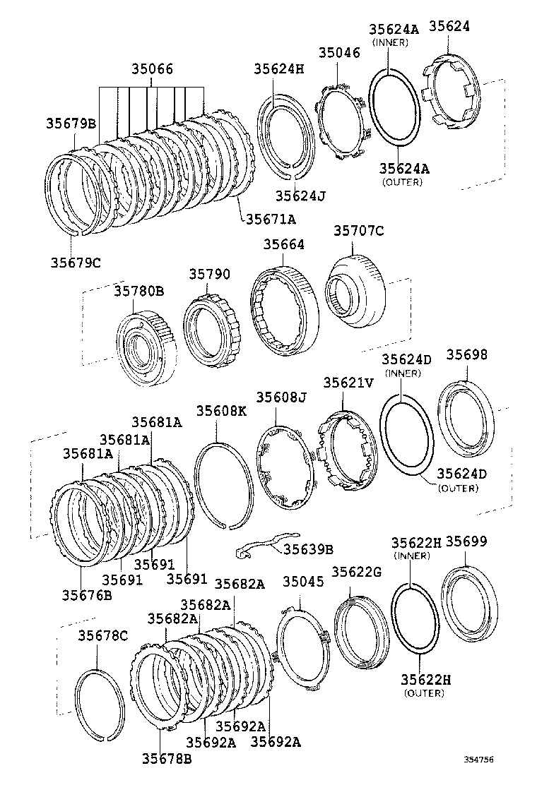  SEQUOIA |  CENTER SUPPORT PLANETARY SUN GEAR ATM