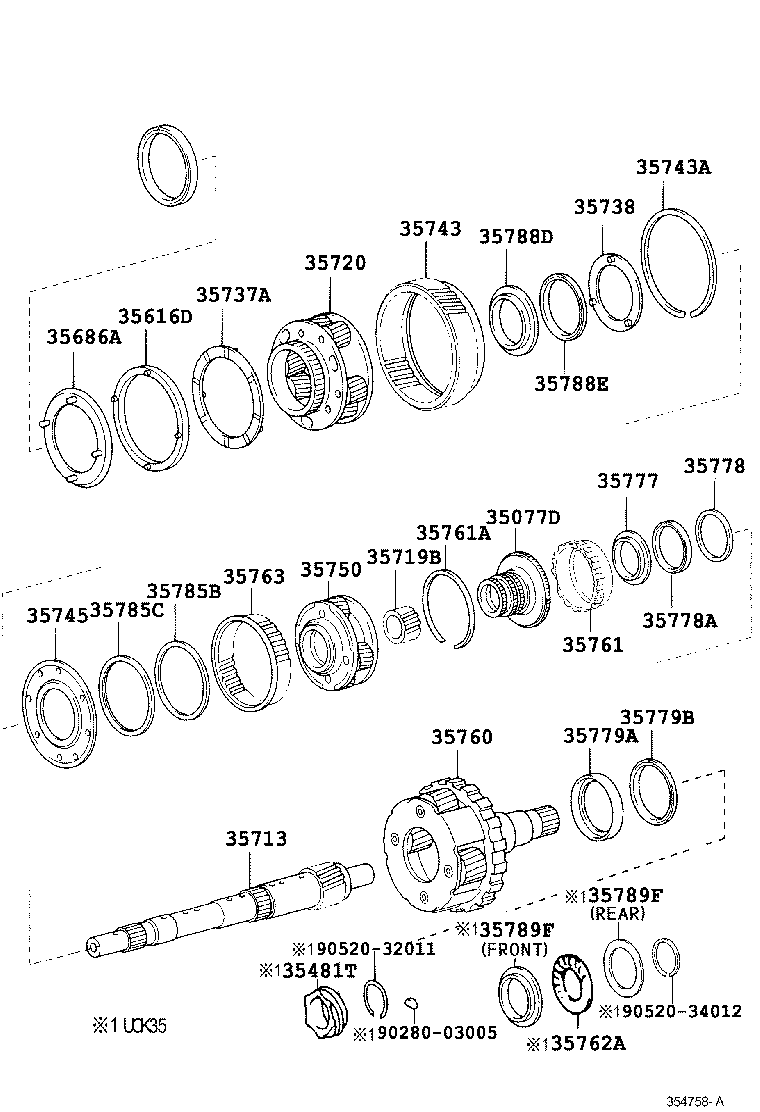  SEQUOIA |  PLANETARY GEAR REVERSE PISTON COUNTER GEAR ATM