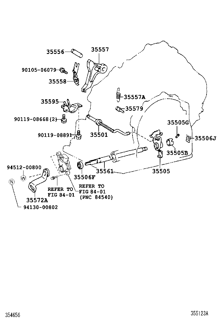  SOLARA |  THROTTLE LINK VALVE LEVER ATM