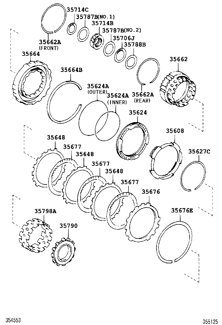  SOLARA |  CENTER SUPPORT PLANETARY SUN GEAR ATM