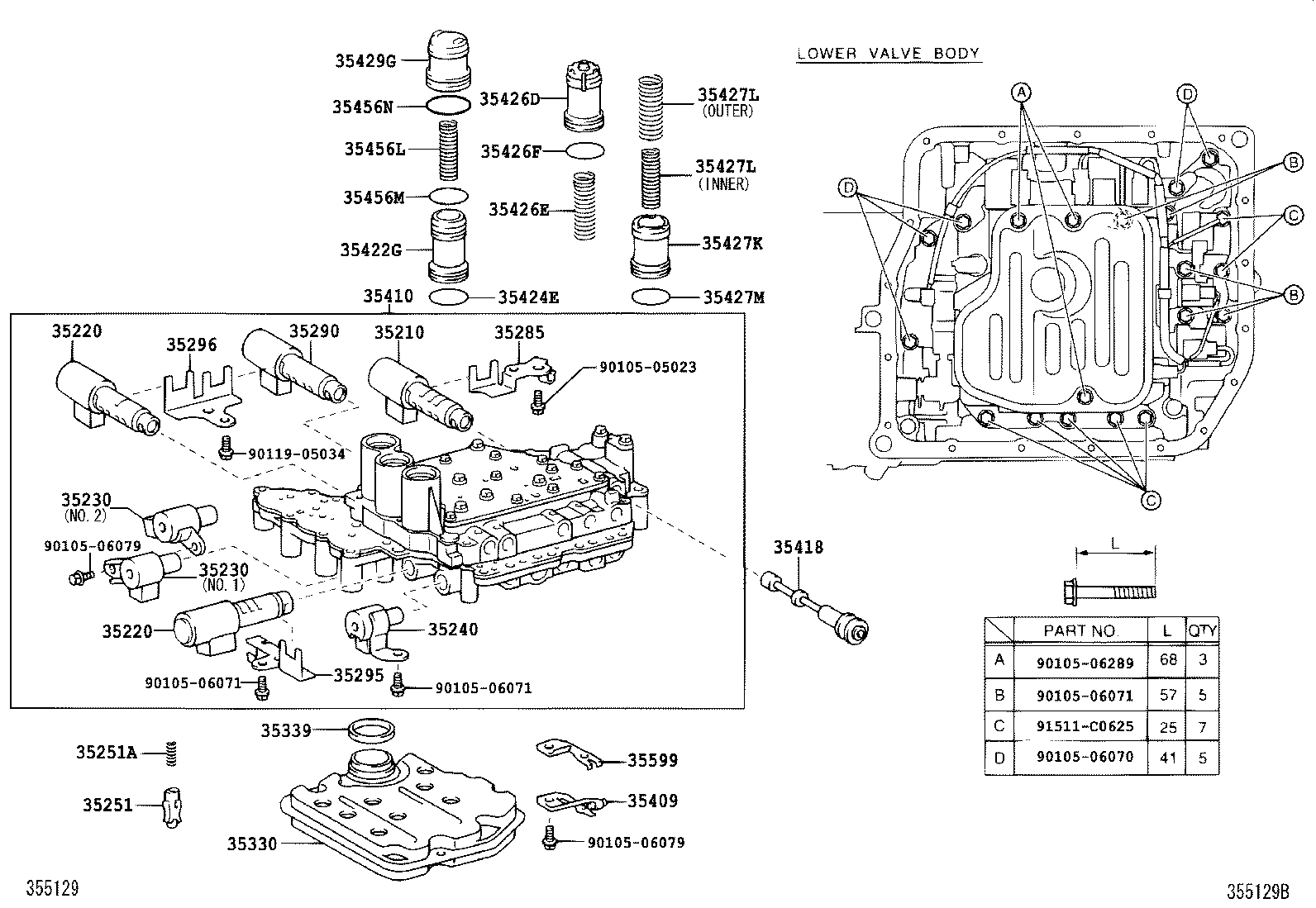  SOLARA |  VALVE BODY OIL STRAINER ATM