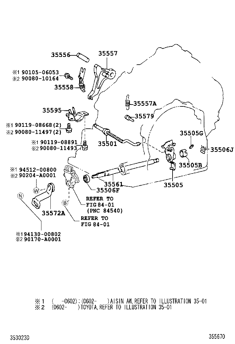  HIGHLANDER |  THROTTLE LINK VALVE LEVER ATM