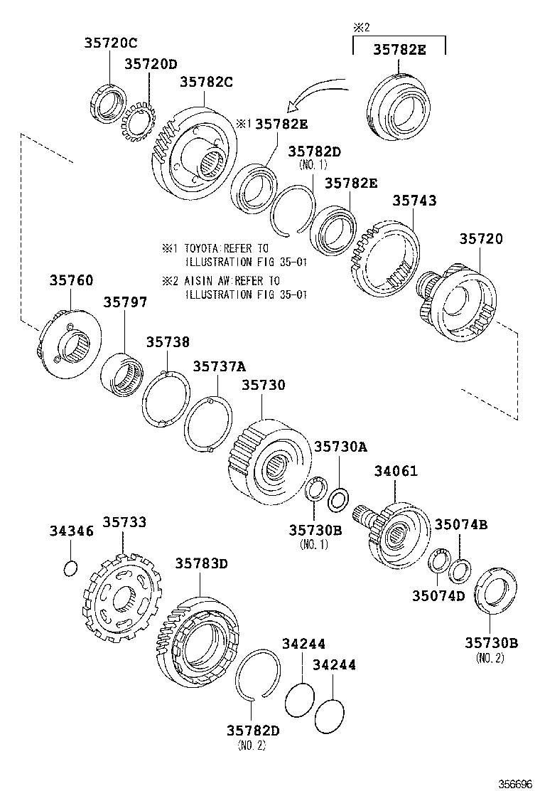  CAMRY JPP |  PLANETARY GEAR REVERSE PISTON COUNTER GEAR ATM