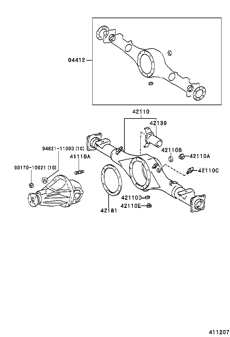  SEQUOIA |  REAR AXLE HOUSING DIFFERENTIAL