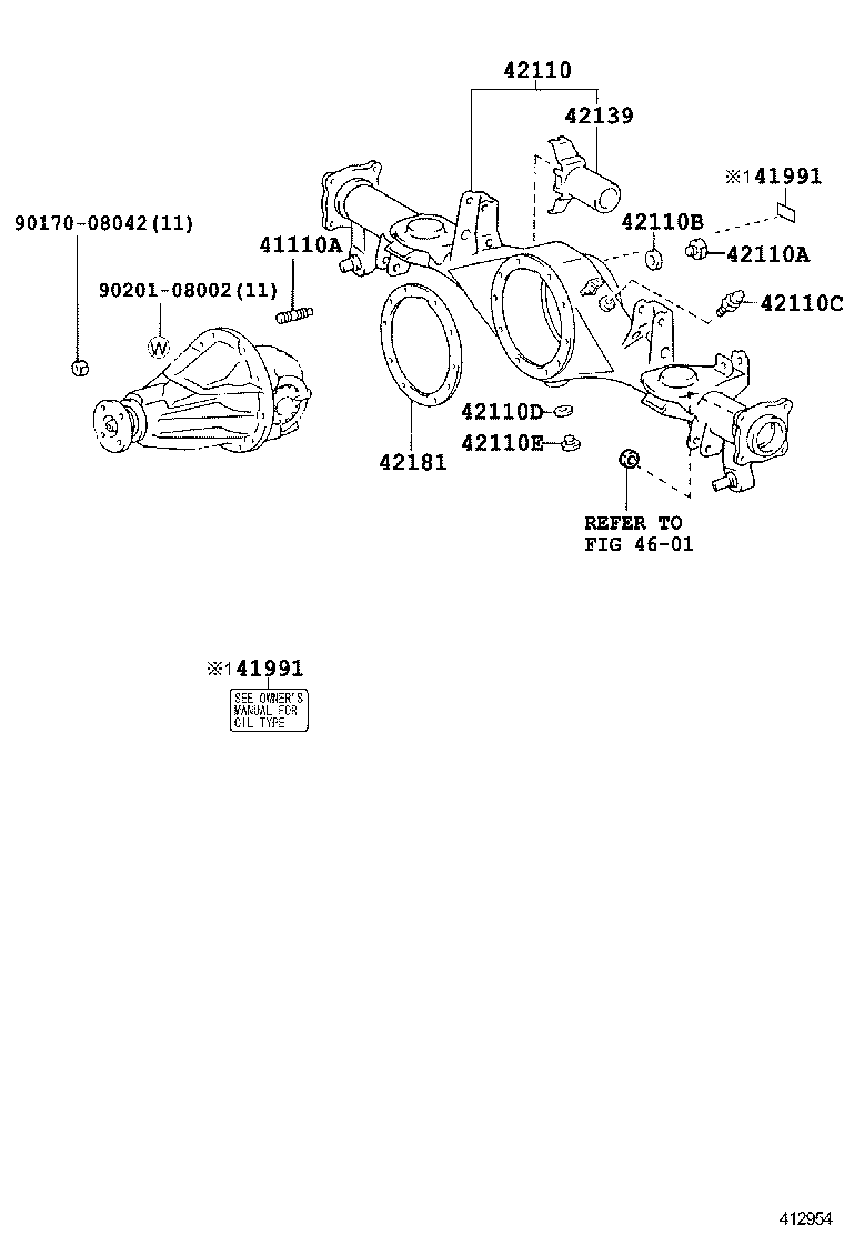  4RUNNER |  REAR AXLE HOUSING DIFFERENTIAL