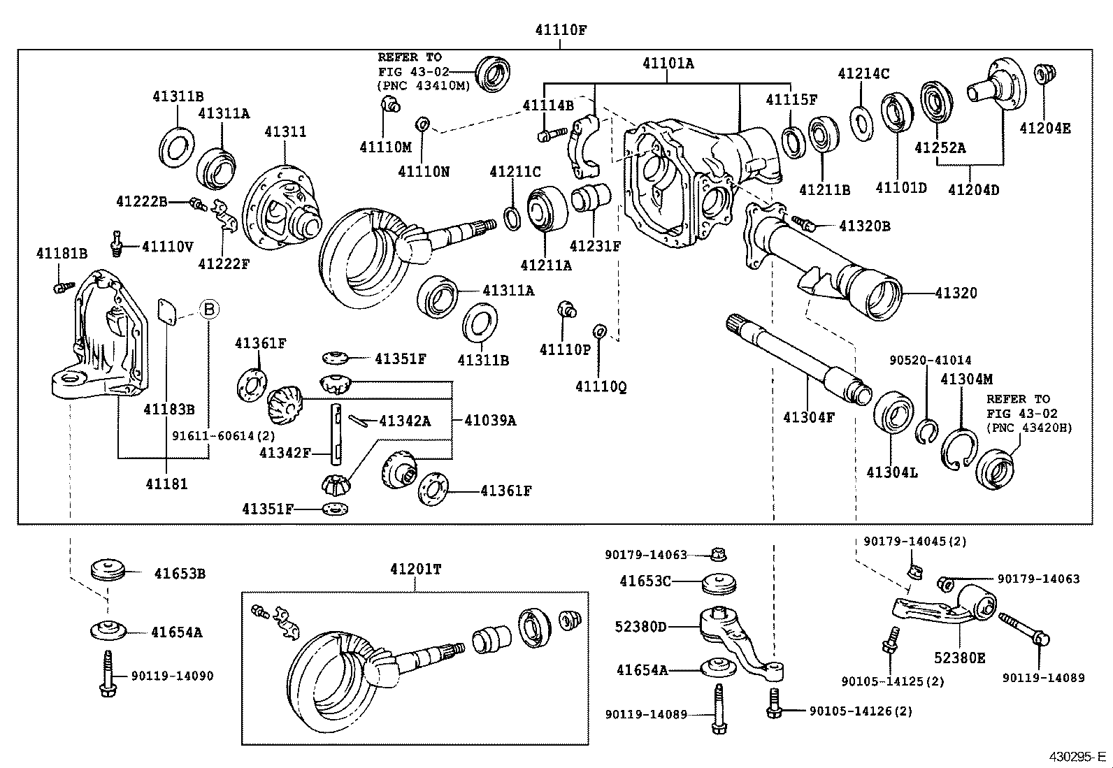  LAND CRUISER 100 |  FRONT AXLE HOUSING DIFFERENTIAL