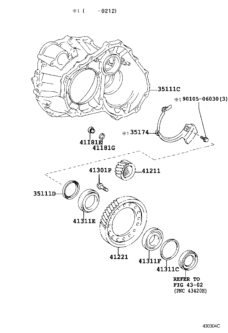  RX300 |  FRONT AXLE HOUSING DIFFERENTIAL