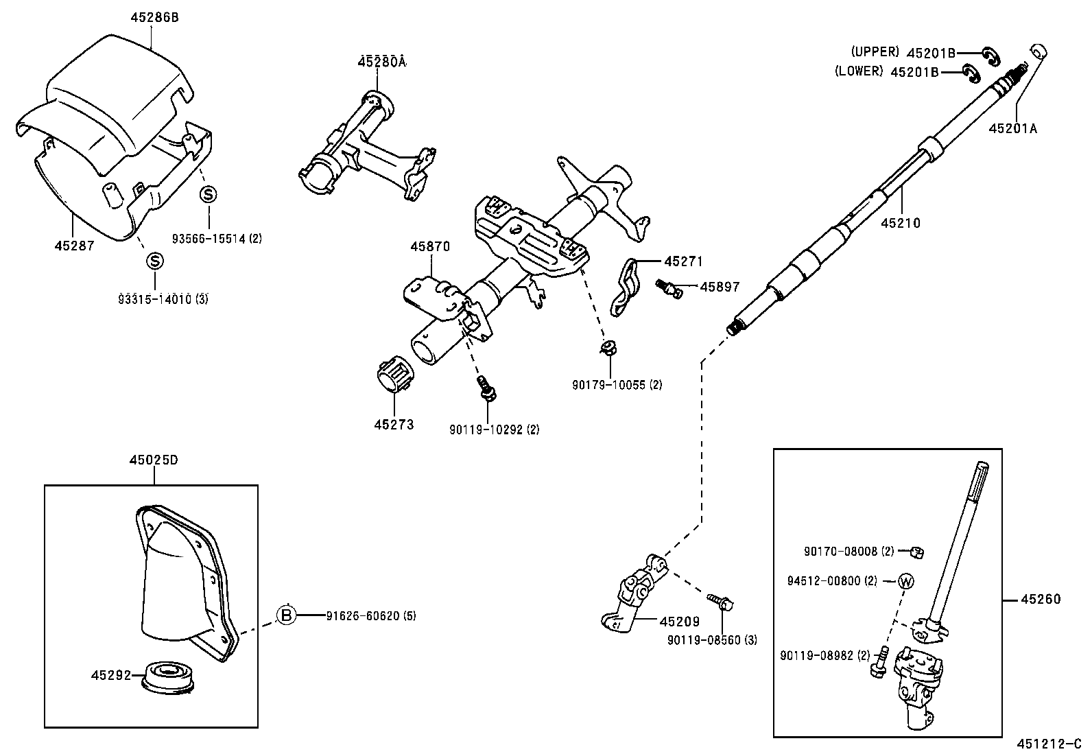  TACOMA |  STEERING COLUMN SHAFT