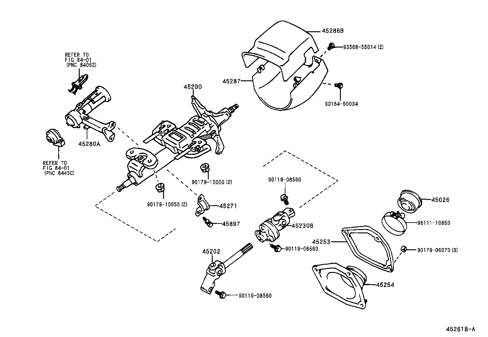  RX300 |  STEERING COLUMN SHAFT