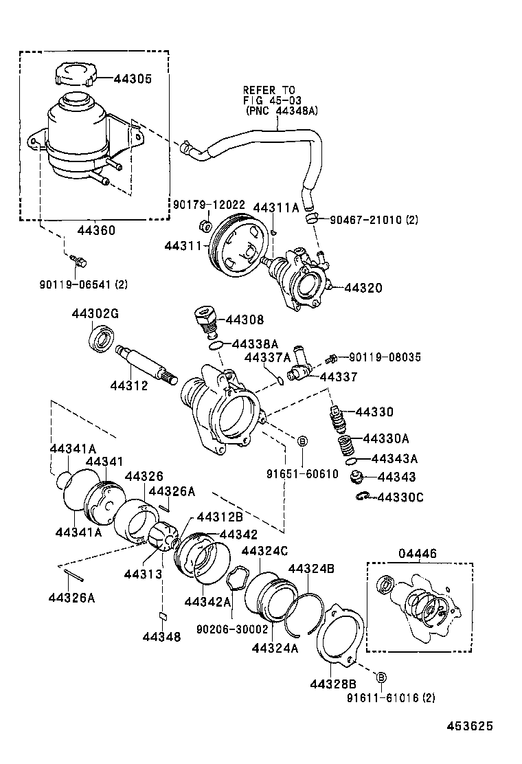  ES250 |  VANE PUMP RESERVOIR POWER STEERING