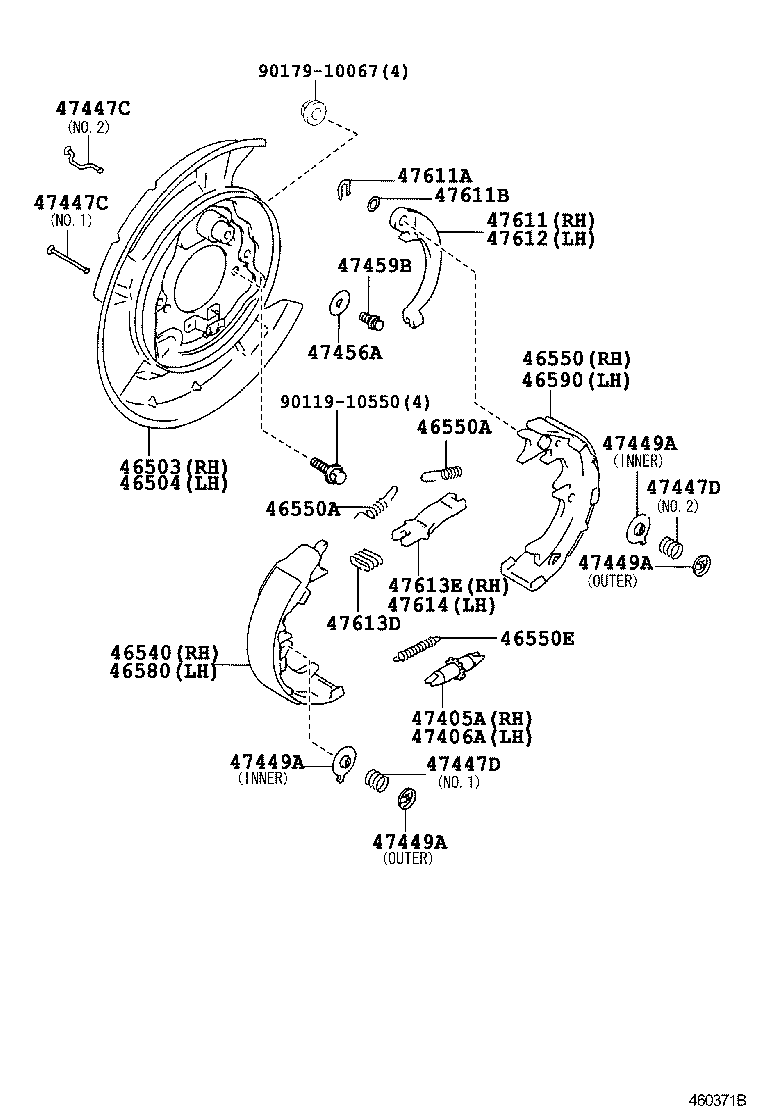  SC430 |  PARKING BRAKE CABLE