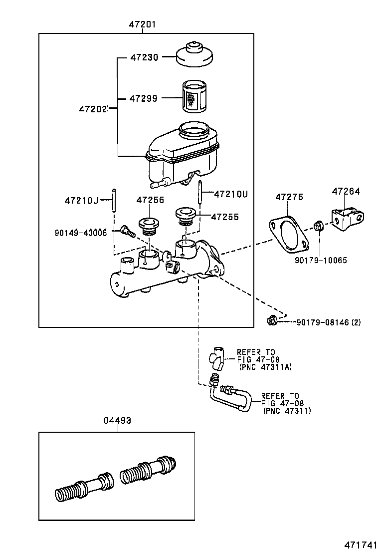  ES300 |  BRAKE MASTER CYLINDER