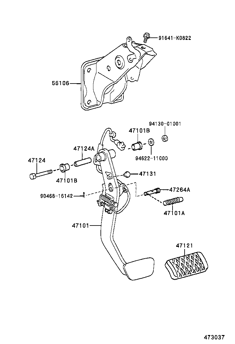  RX300 |  BRAKE PEDAL BRACKET