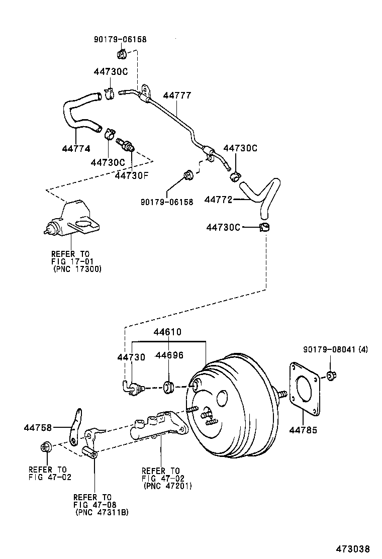  RX300 |  BRAKE BOOSTER VACUUM TUBE