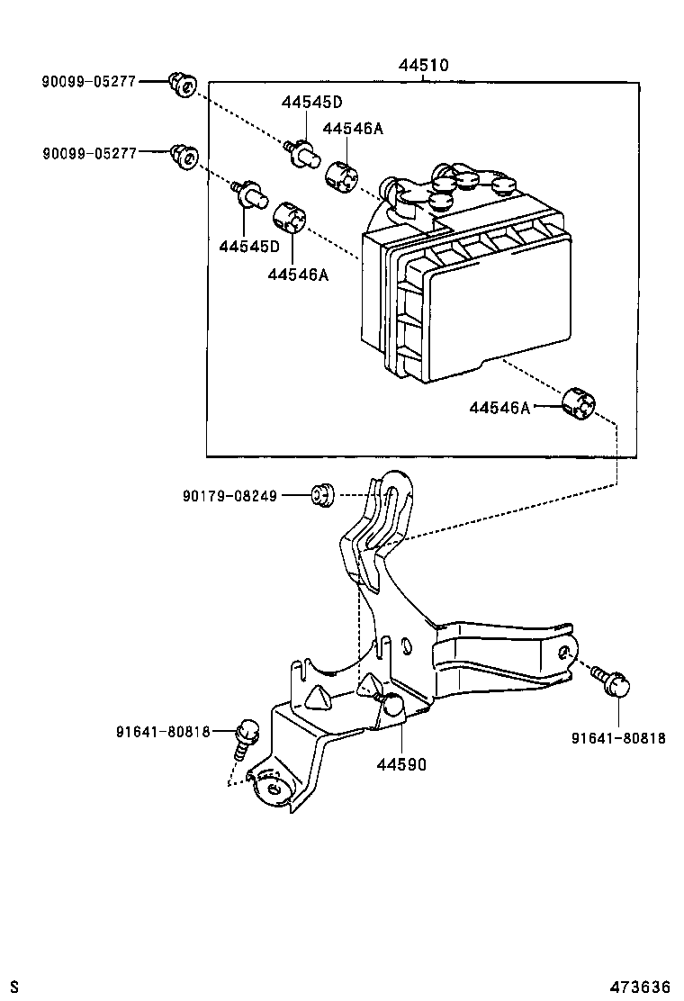  RAV4 |  BRAKE TUBE CLAMP