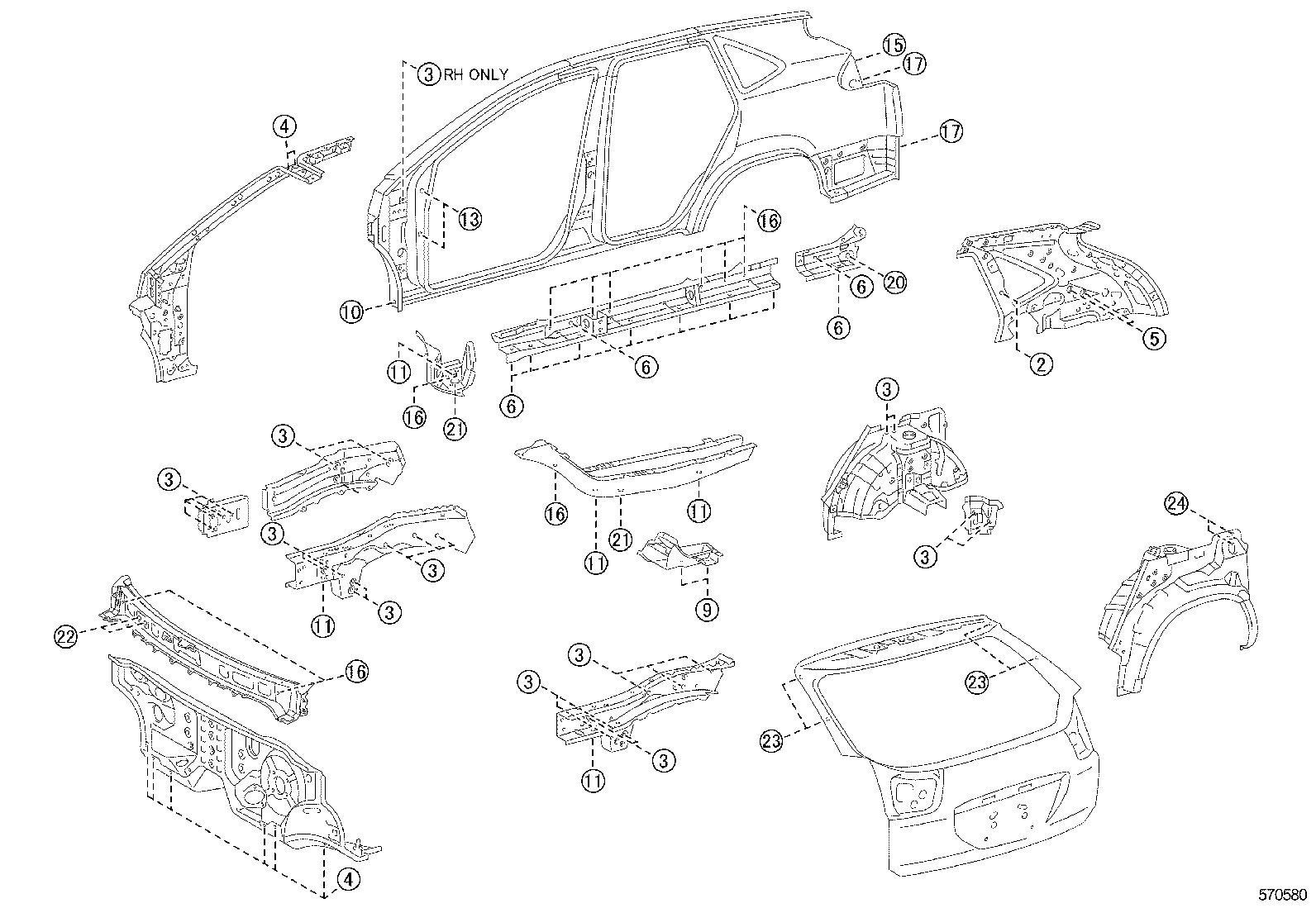  RX400H |  HOLE PLUG