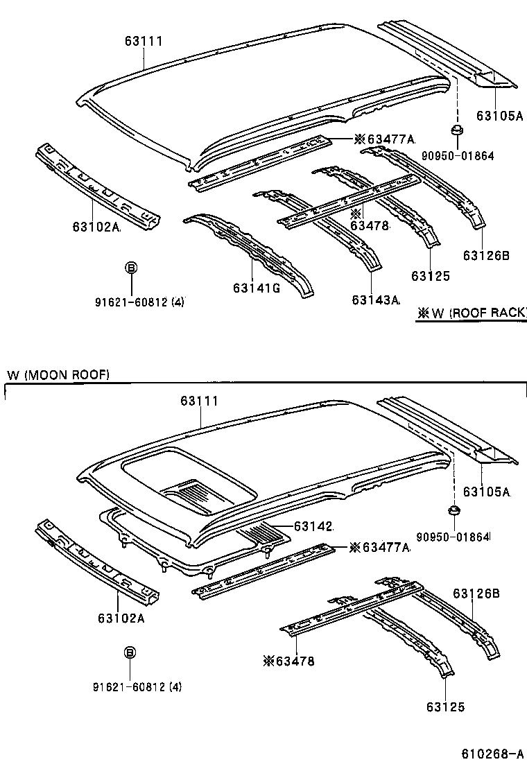  4RUNNER |  ROOF PANEL BACK PANEL