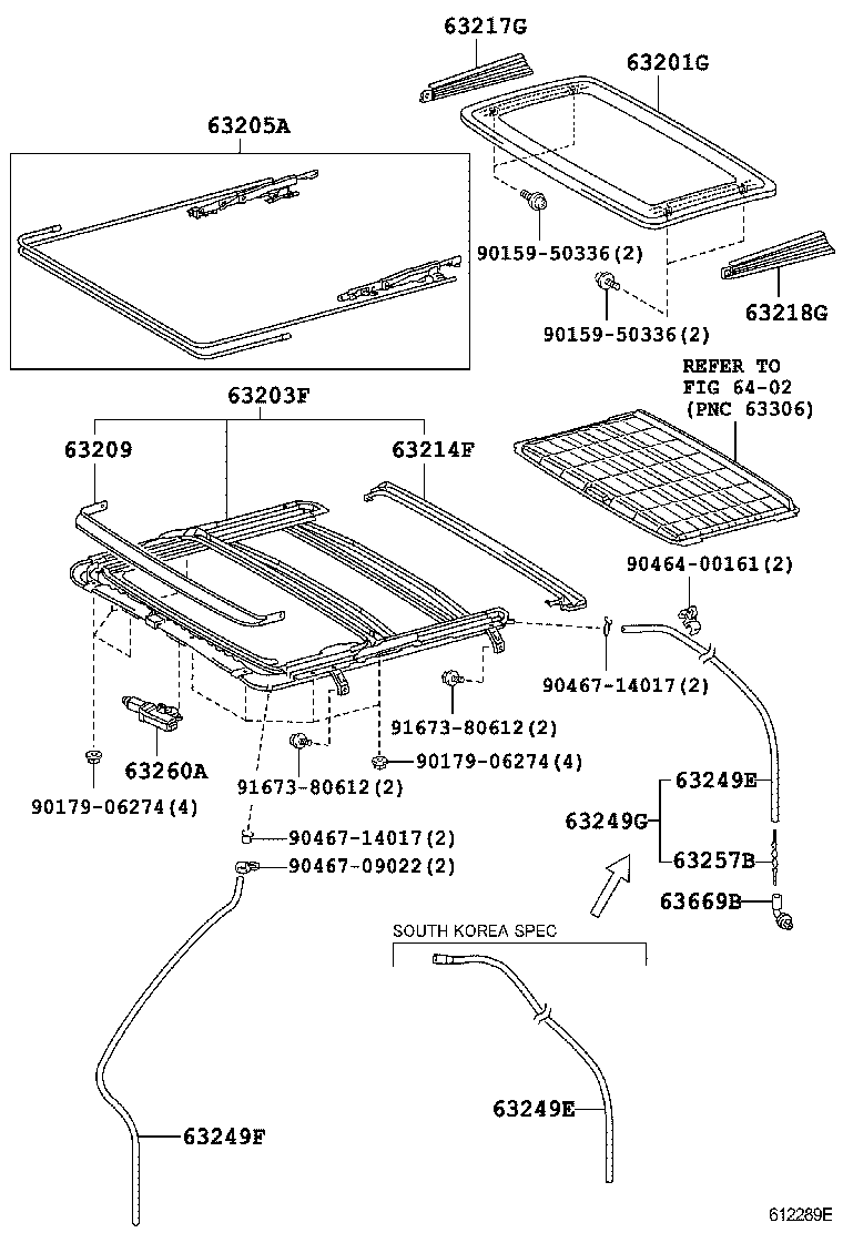  RX400H |  ROOF PANEL BACK WINDOW GLASS