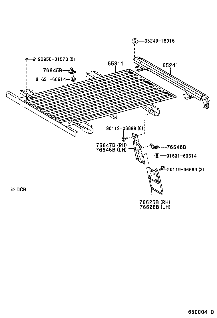  TACOMA |  REAR BODY FLOOR FENDER