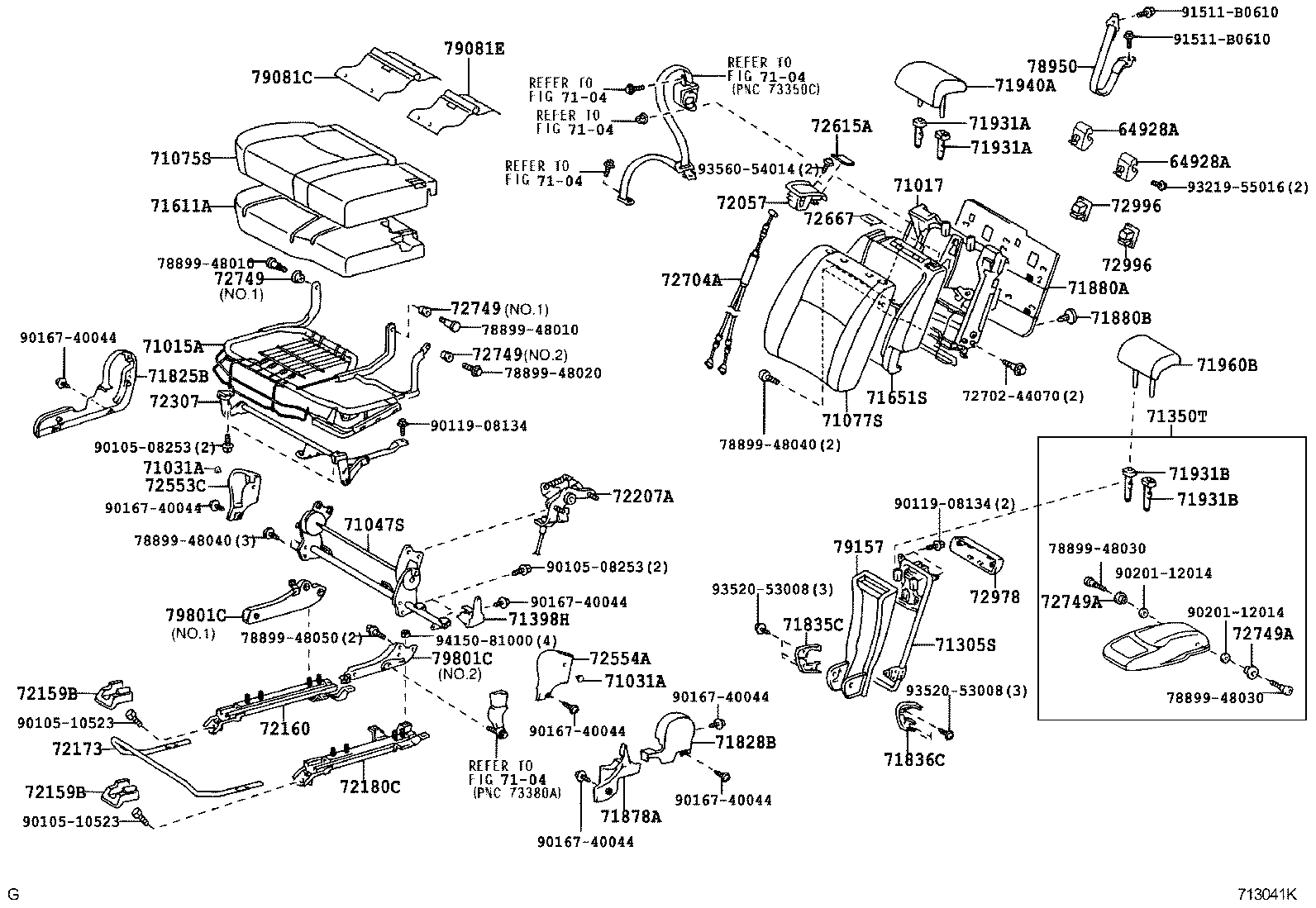  HIGHLANDER |  REAR SEAT SEAT TRACK