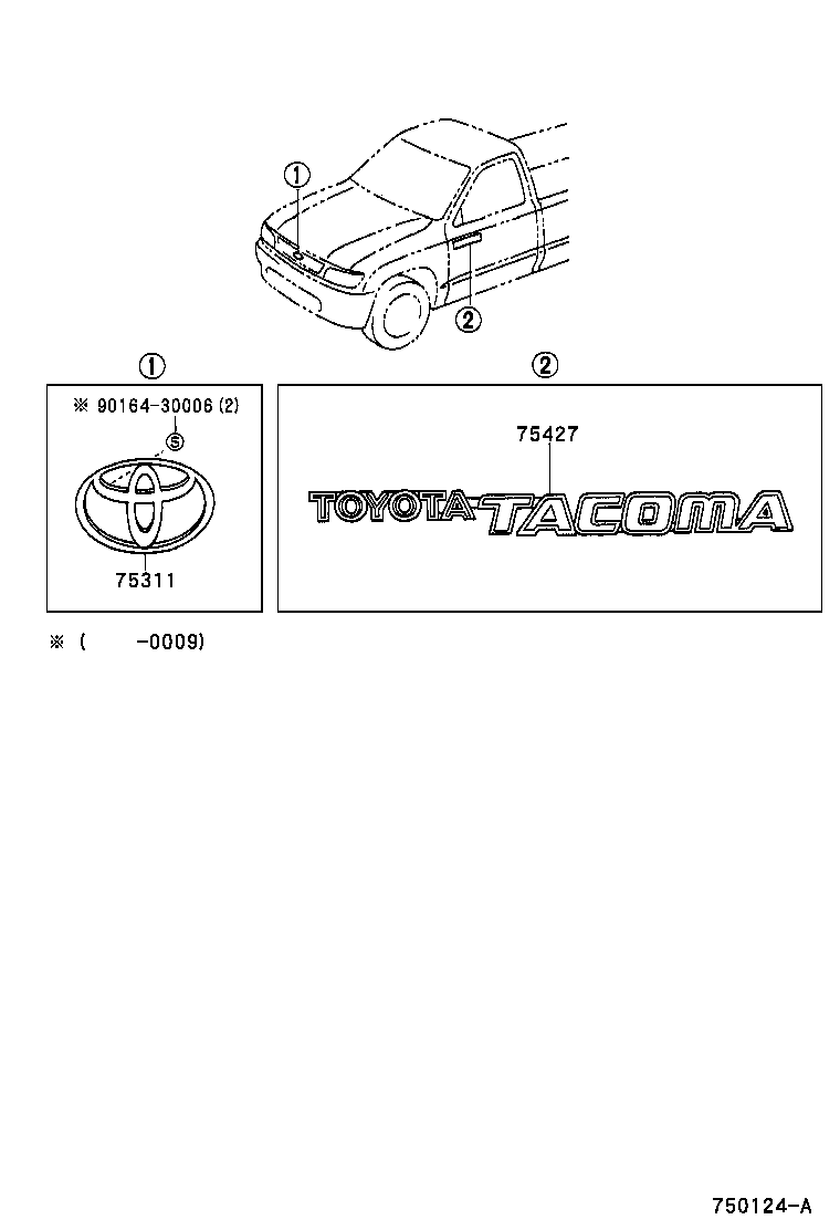  TACOMA |  EMBLEM NAME PLATE