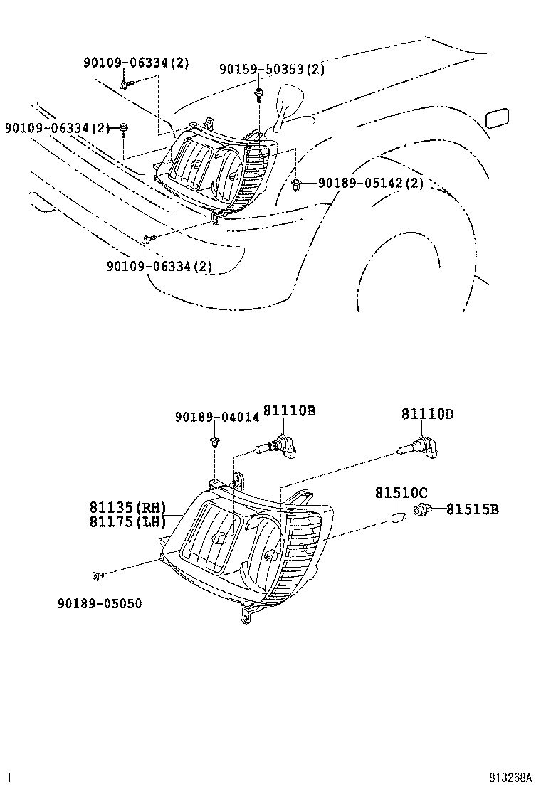  LAND CRUISER 100 |  HEADLAMP