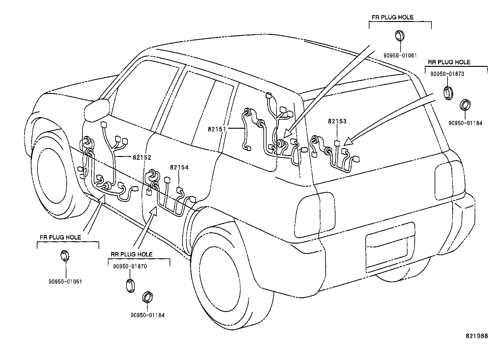  RAV4 EV |  WIRING CLAMP