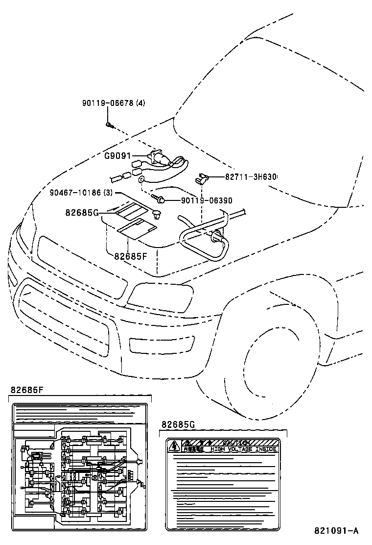  RAV4 EV |  BATTERY BATTERY CABLE