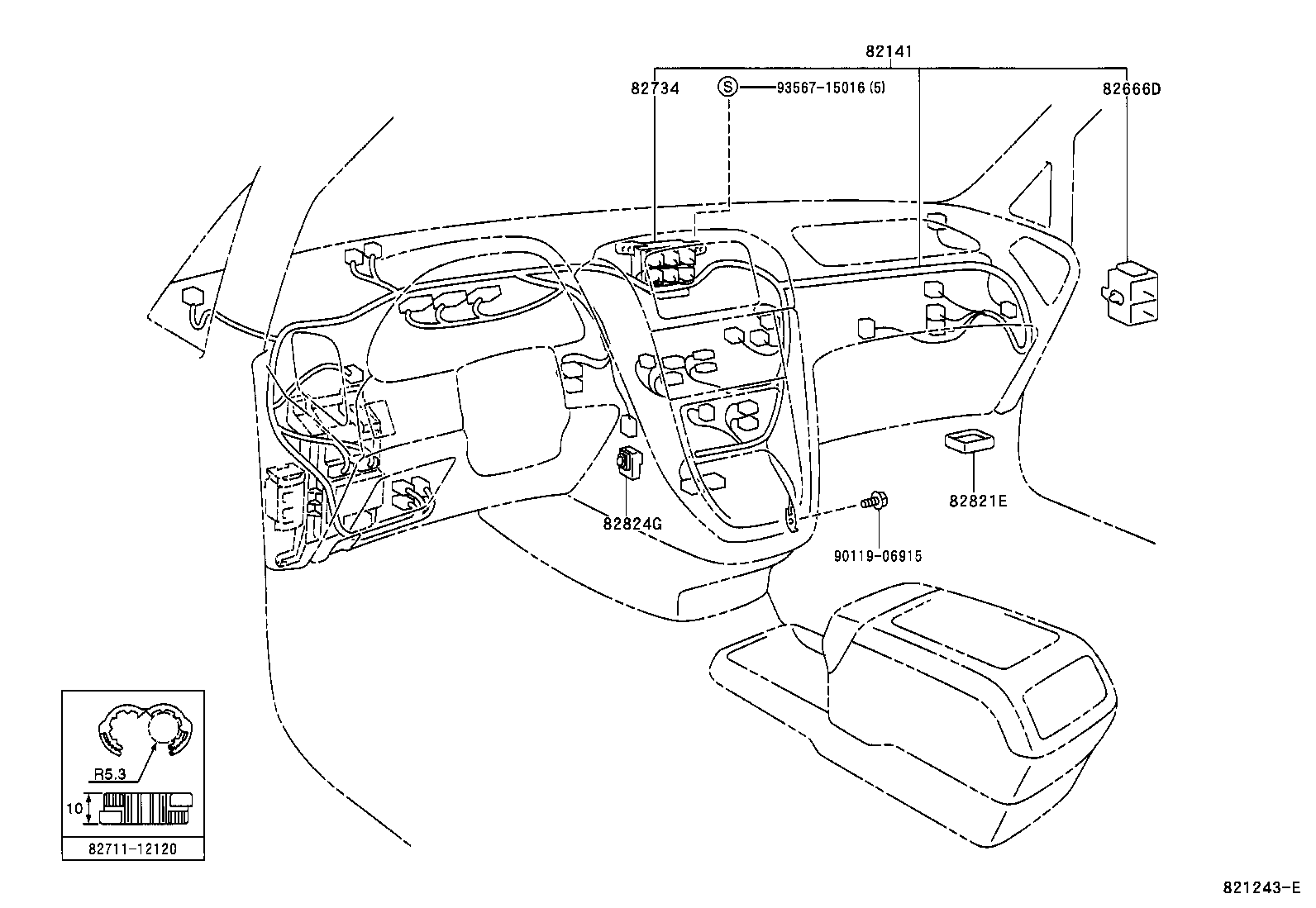  RX300 |  WIRING CLAMP