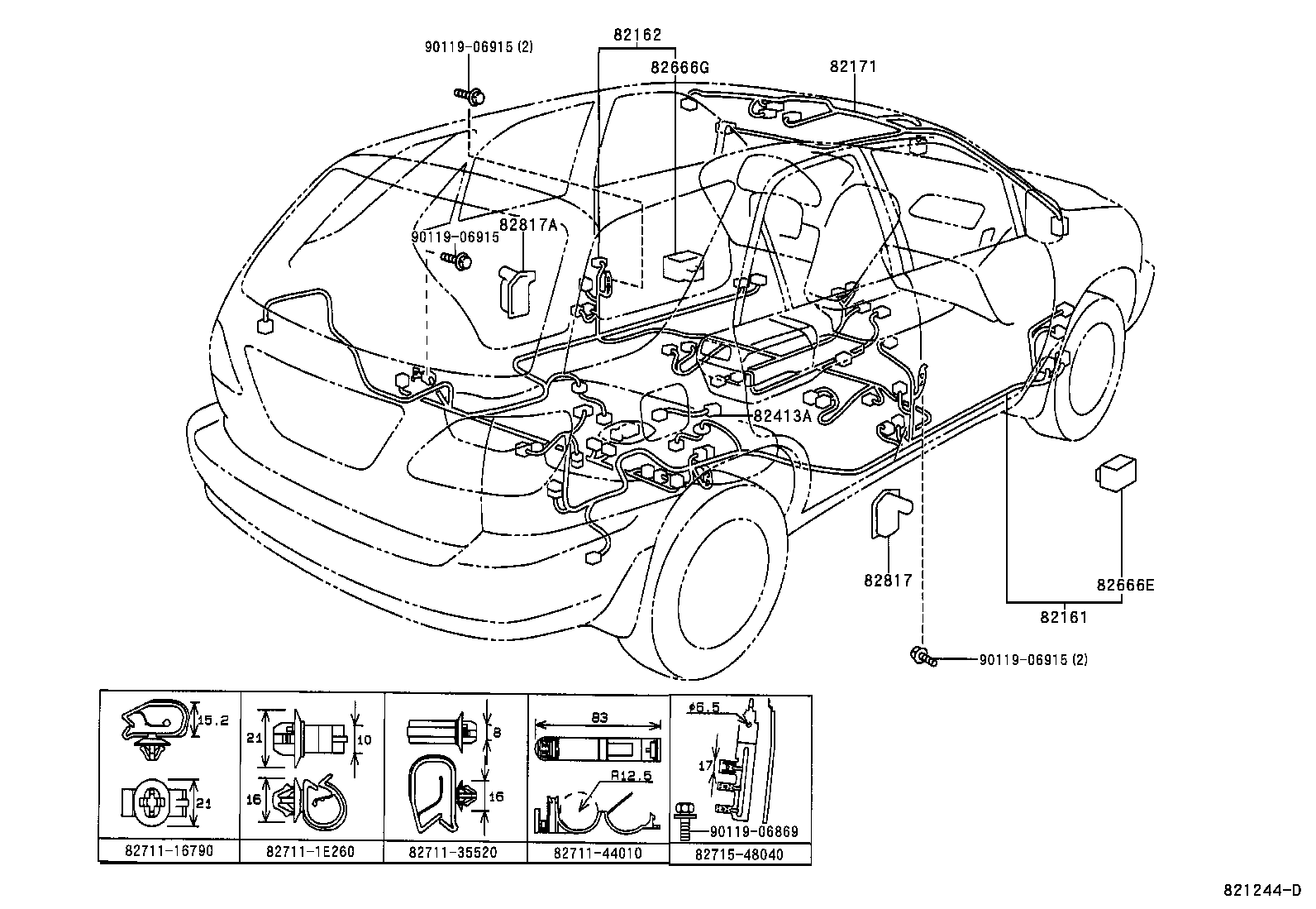  RX300 |  WIRING CLAMP