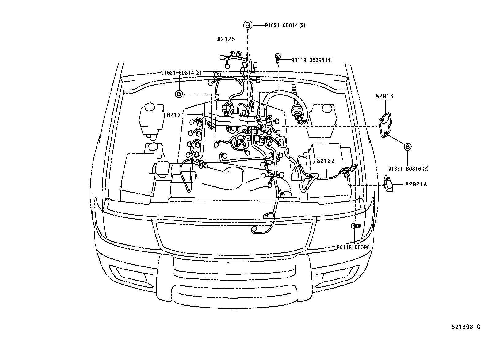  LAND CRUISER 100 |  WIRING CLAMP