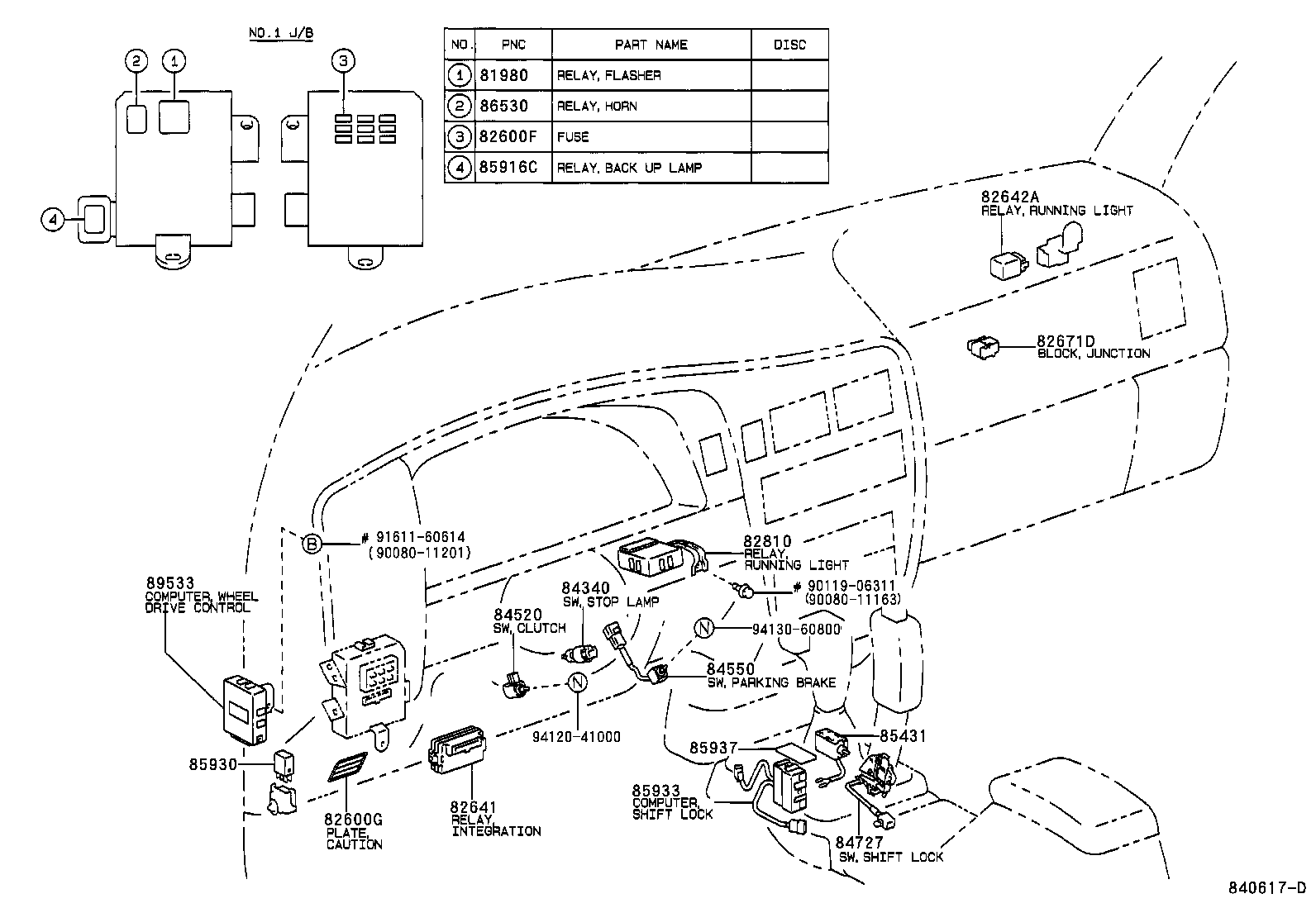  TACOMA |  SWITCH RELAY COMPUTER