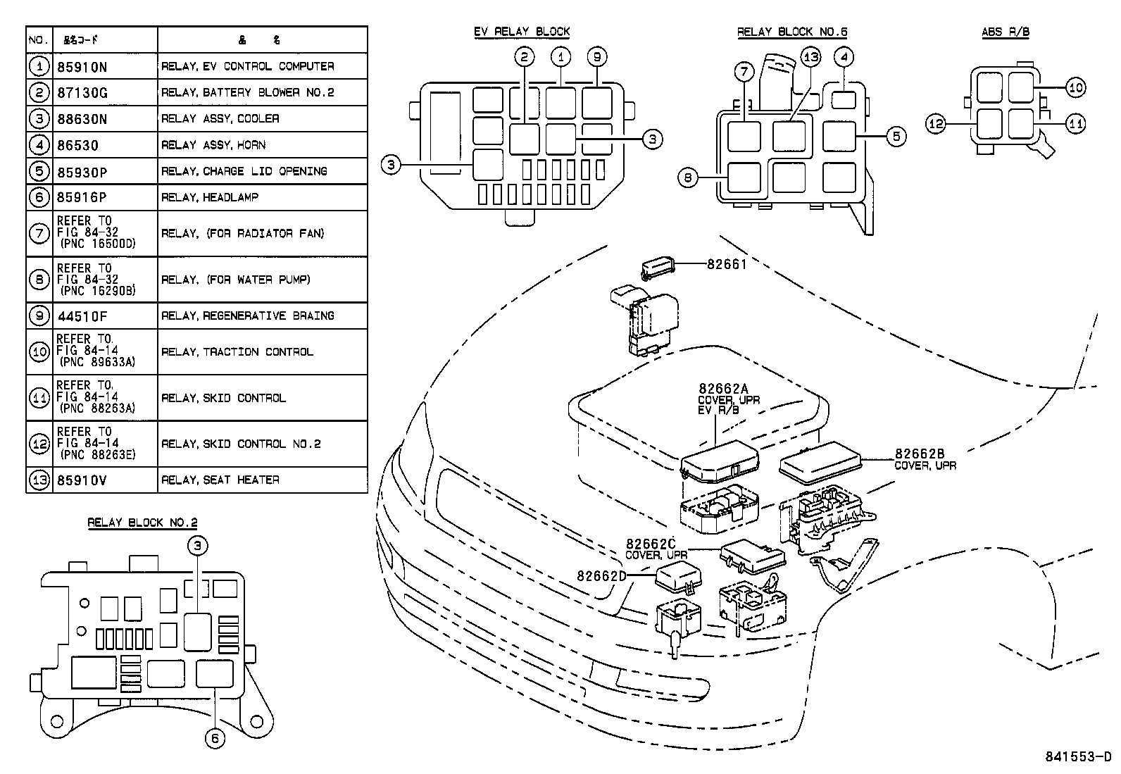  RAV4 EV |  SWITCH RELAY COMPUTER