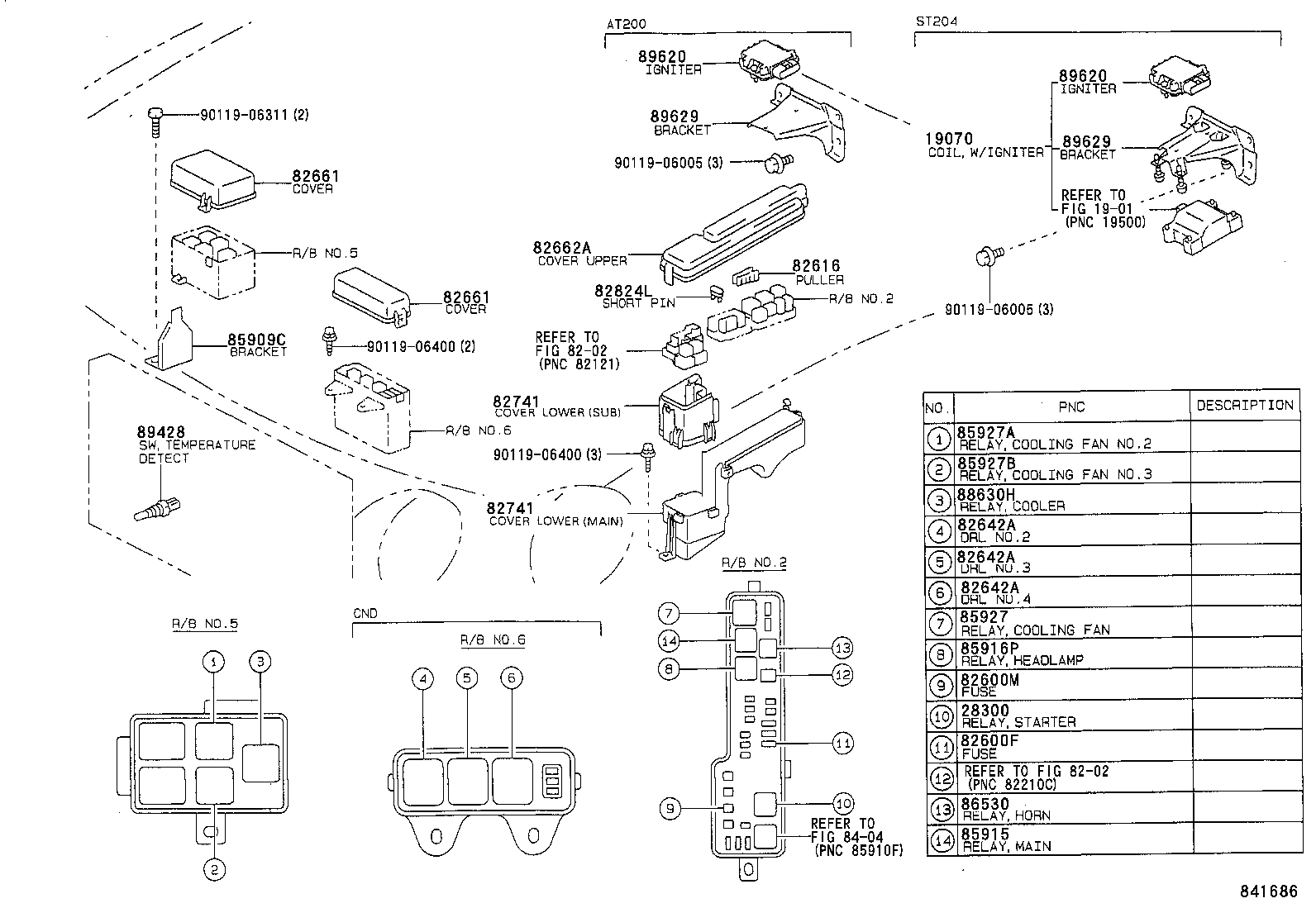  CELICA |  SWITCH RELAY COMPUTER