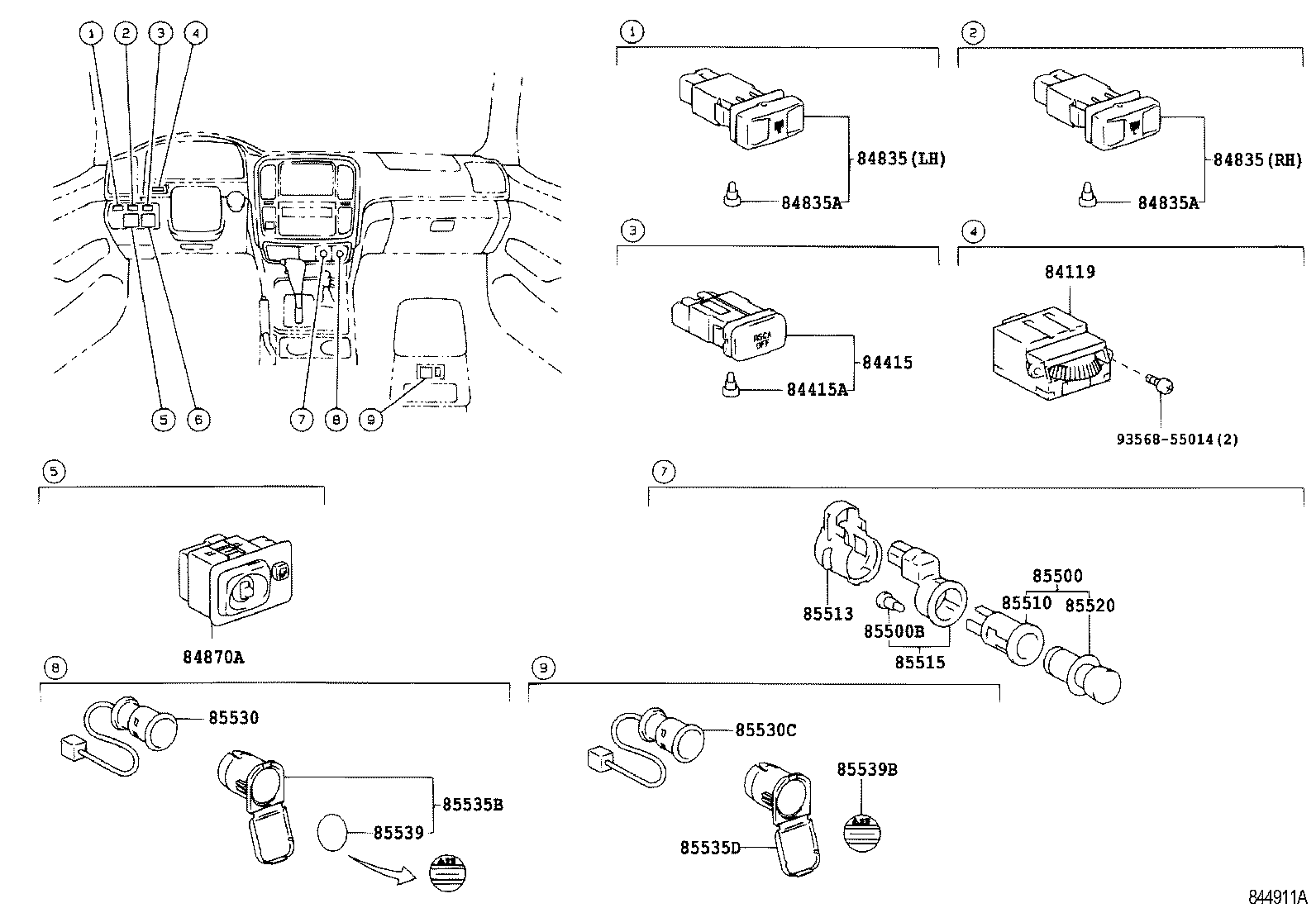  LAND CRUISER 100 |  SWITCH RELAY COMPUTER