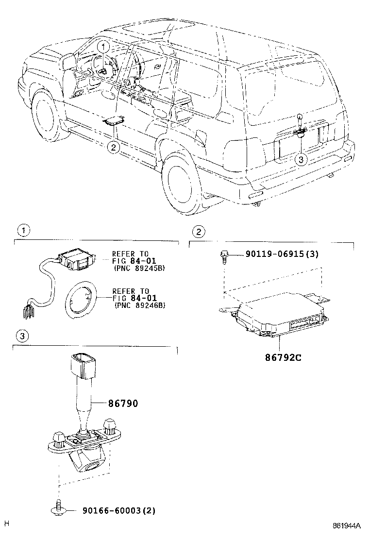  LAND CRUISER 100 |  REAR MONITOR DISPLAY CAMERA