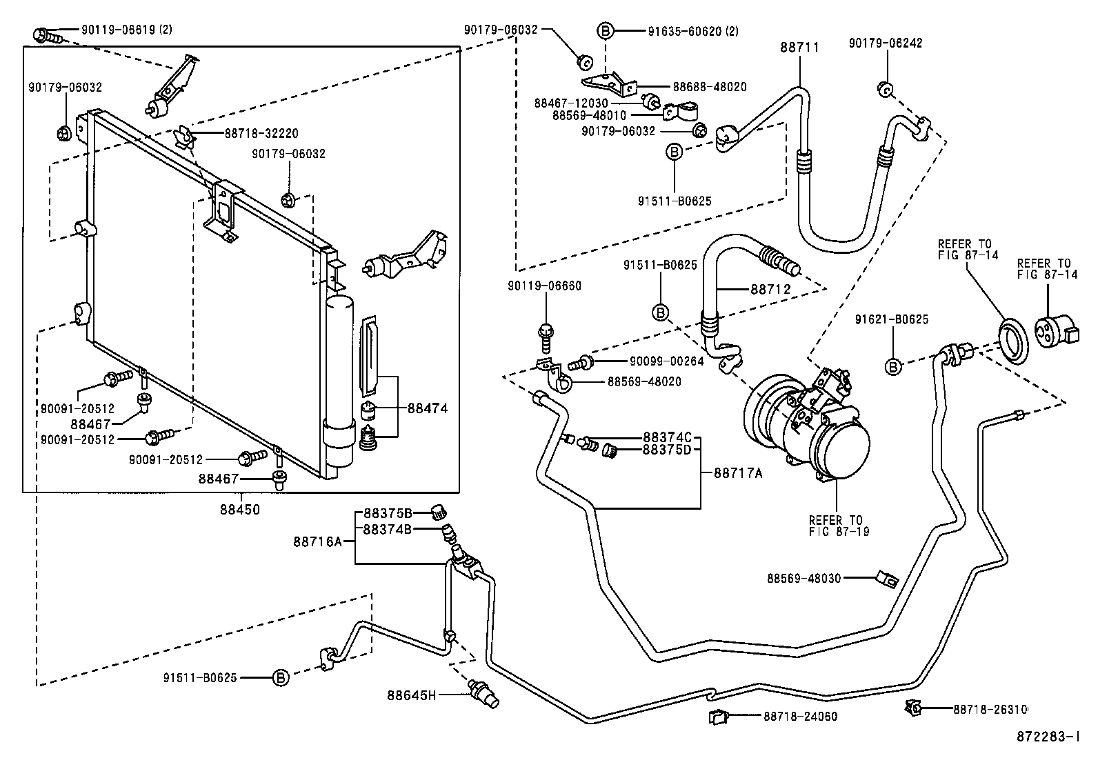  RX300 |  HEATING AIR CONDITIONING COOLER PIPING