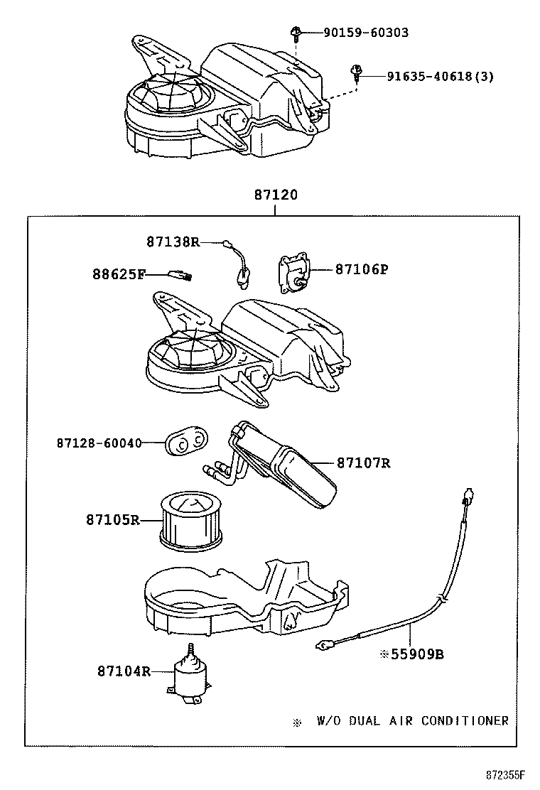  LAND CRUISER 100 |  HEATING AIR CONDITIONING HEATER UNIT BLOWER