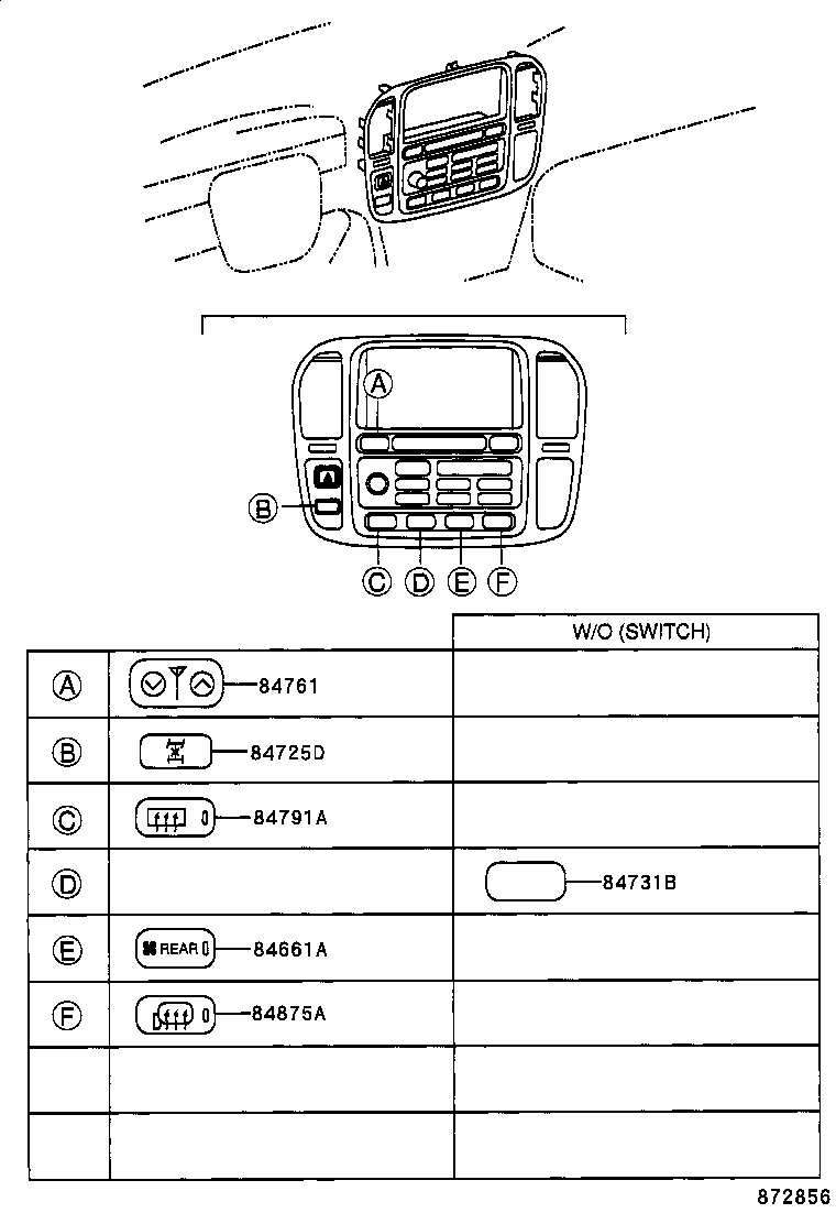  LX470 |  HEATING AIR CONDITIONING CONTROL AIR DUCT