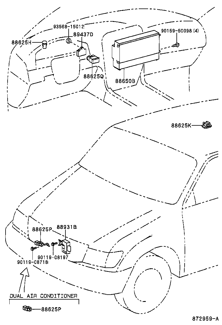  LX470 |  HEATING AIR CONDITIONING CONTROL AIR DUCT