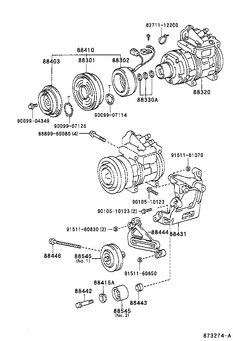  LAND CRUISER 80 |  HEATING AIR CONDITIONING COMPRESSOR