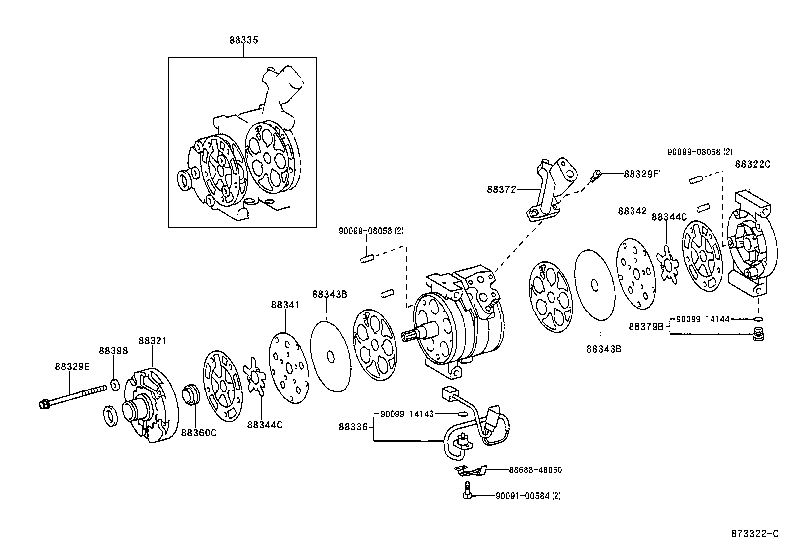  RX300 |  HEATING AIR CONDITIONING COMPRESSOR