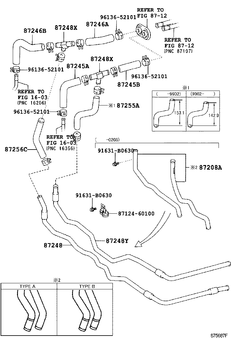  LAND CRUISER 100 |  HEATING AIR CONDITIONING WATER PIPING